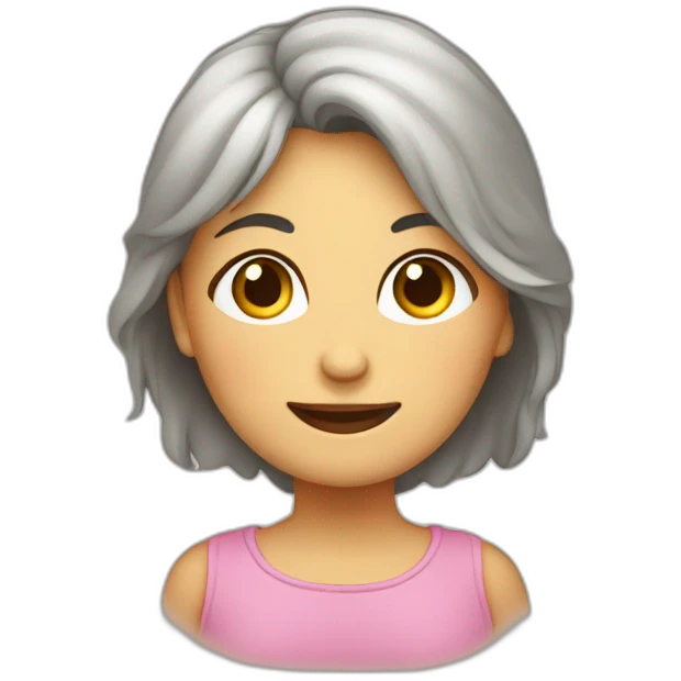 Madre con cara de desesperada mientras coge a su bebe que llora emoji