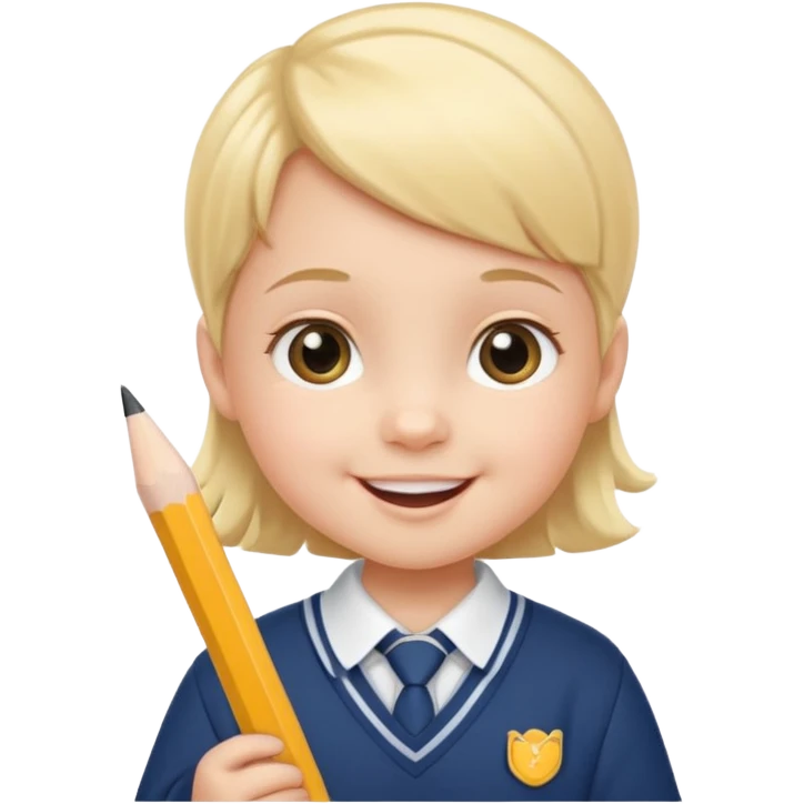 baby in school uniform  emoji