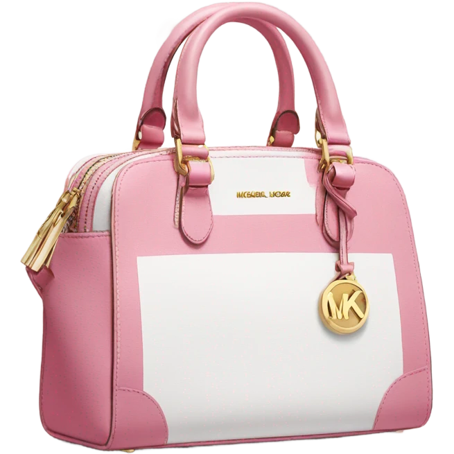 Pink and white Michael Kors purse emoji