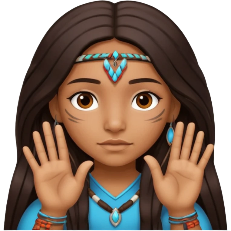 native american brown skin sexy girl, long dark hair, full body, sexual pose, showing "V" with fingers emoji