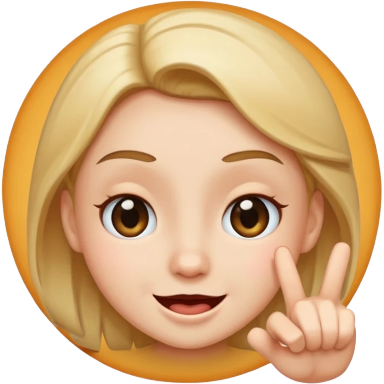 winking smirking pointing circle face emoji