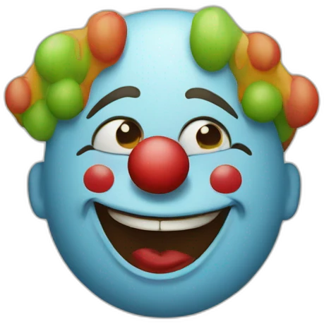 drunken clown emoji