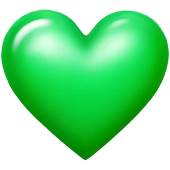Green heart emoji