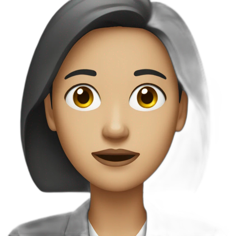 Woman HR-manager Disinterested emoji