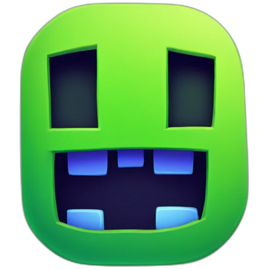 Geometry dash game icon emoji