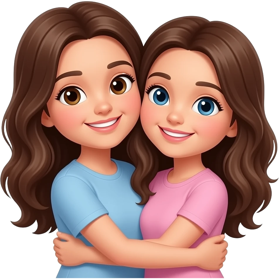Hugging my cute girlfriend emoji