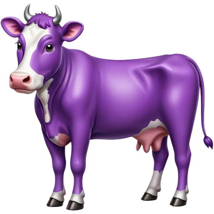 purple cow emoji