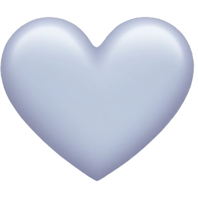 pastel dusty blue heart emoji