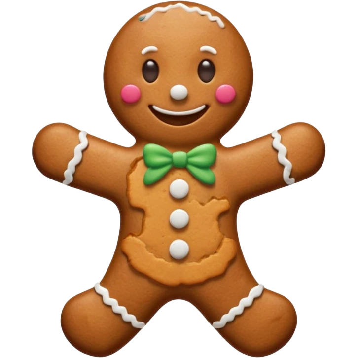 gingerbread man emoji