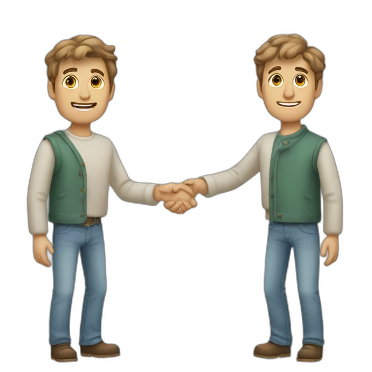 Homme levant les deux mains emoji