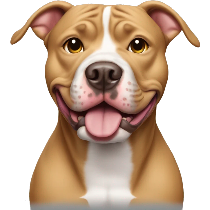 Dog pitbull smail  emoji