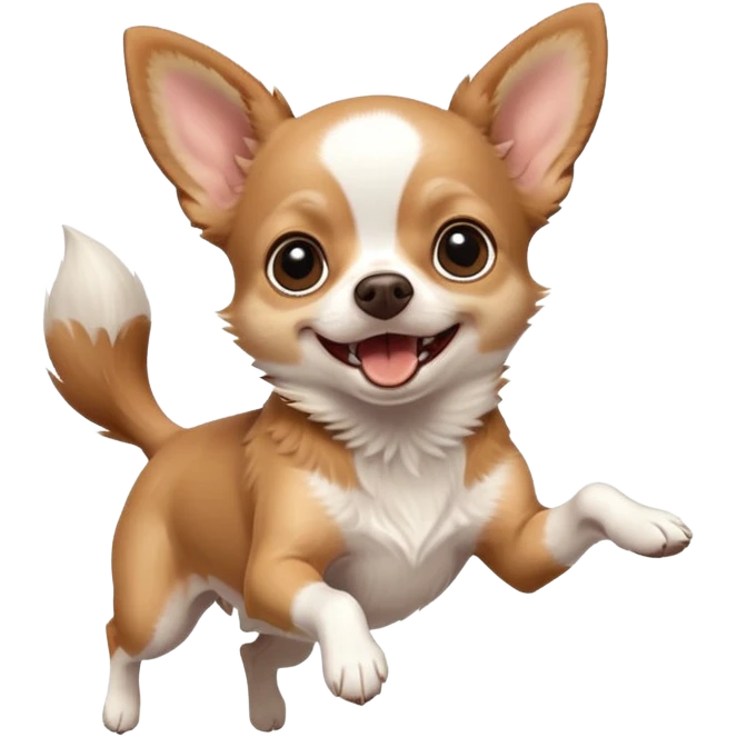 chihuahua jumping  emoji