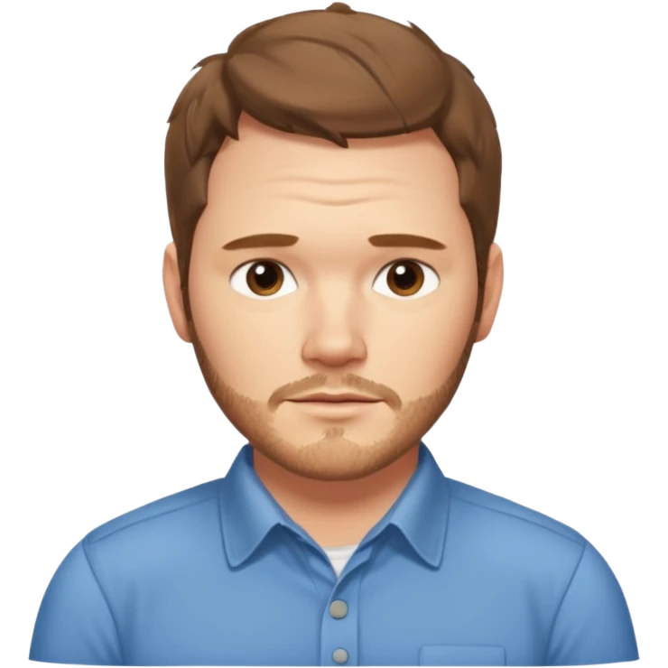 chris pratt from parks and rec emoji