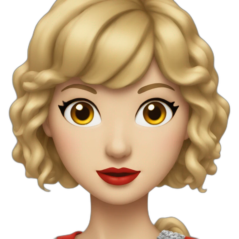 Taylor Swift red emoji