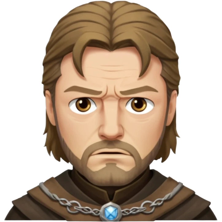 Eddard Stark face character face only front face  emoji