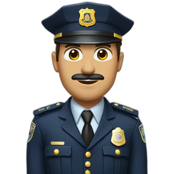 Hámster policía emoji