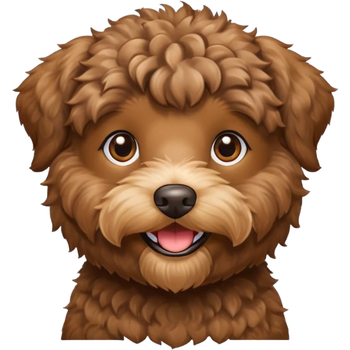 Brown schnoodle  emoji