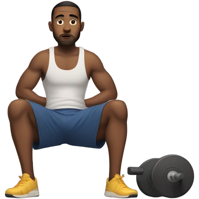 Guy waiting on brother to go to the gym  emoji