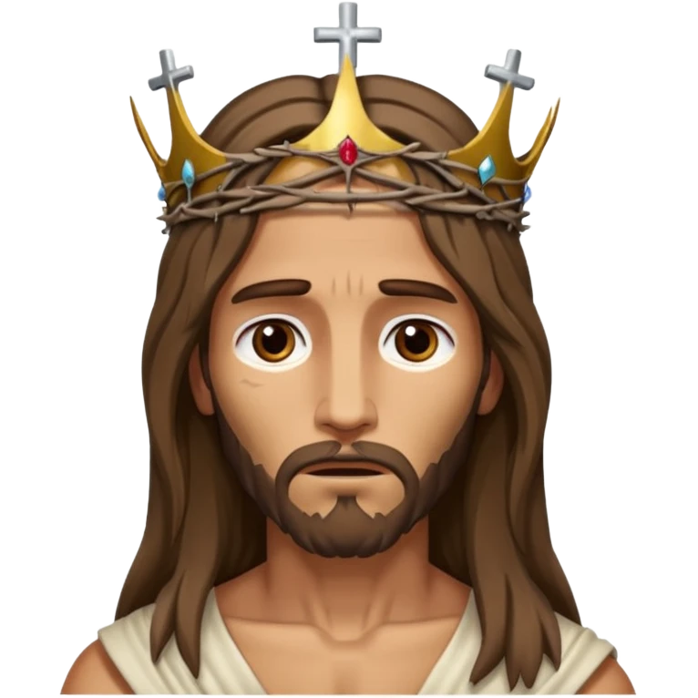 распятый Иисус на кресте  emoji