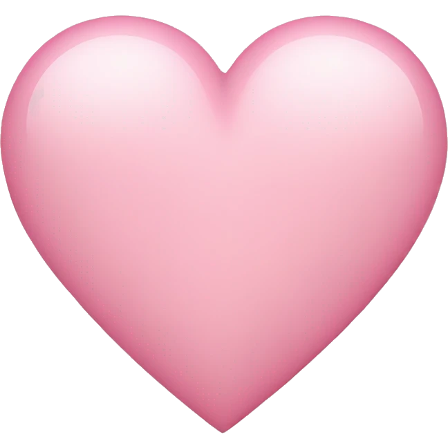 Light pink heart emoji