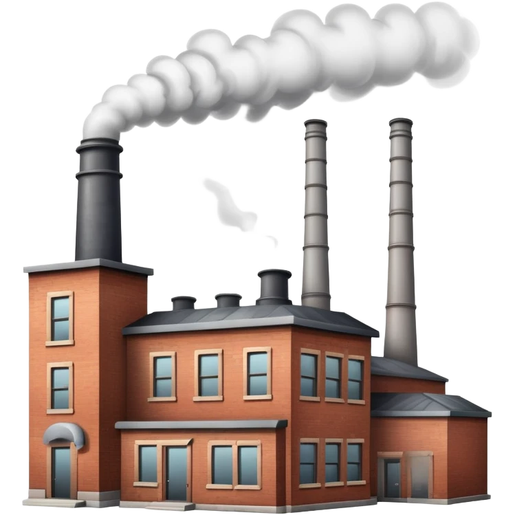 factory building with smokestacks emoji
