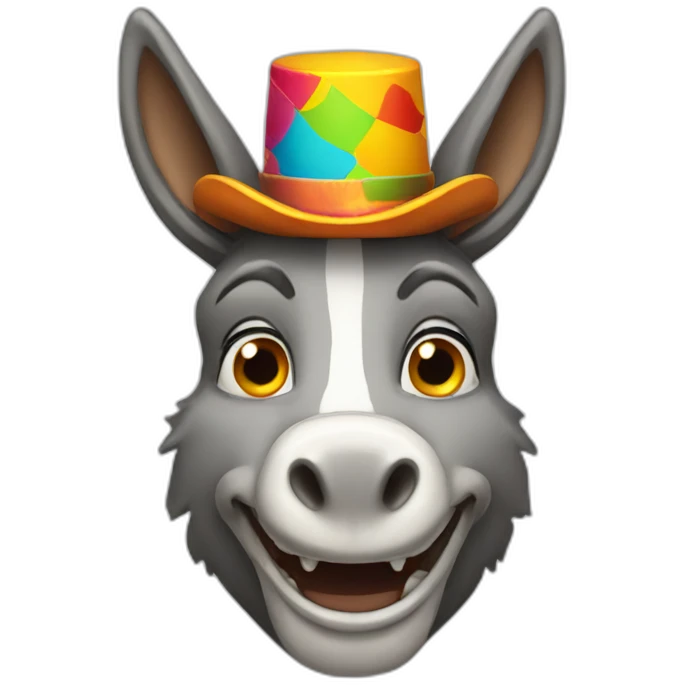 Donkey clown emoji