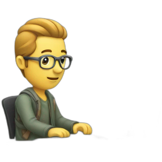 developer typing on computer emoji