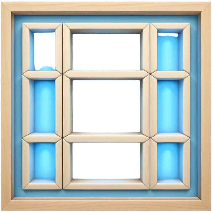 backlit niches with blue and neutral light emoji