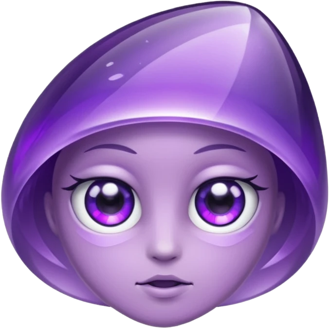 amethytst with eyes emoji