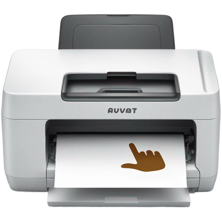 Printer flipping someone off  emoji