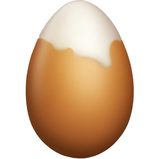 brown egg emoji