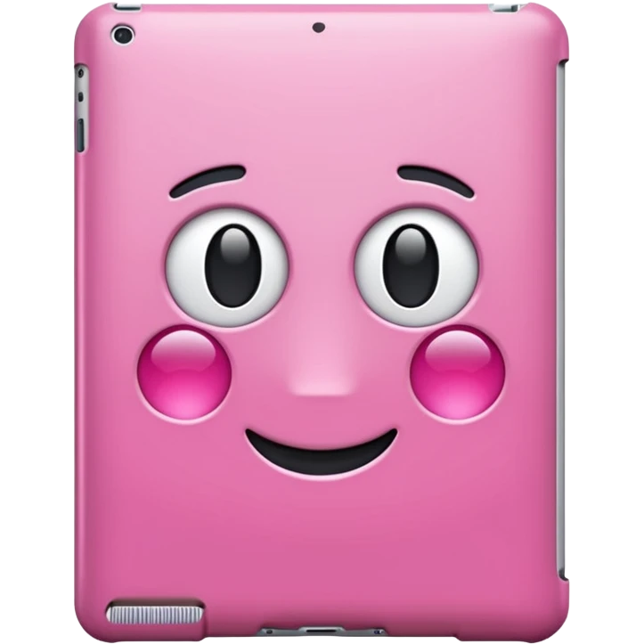 Make a iPad with pink case emoji