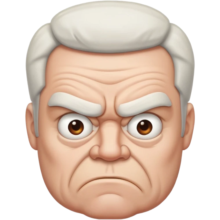 Cranky man emoji