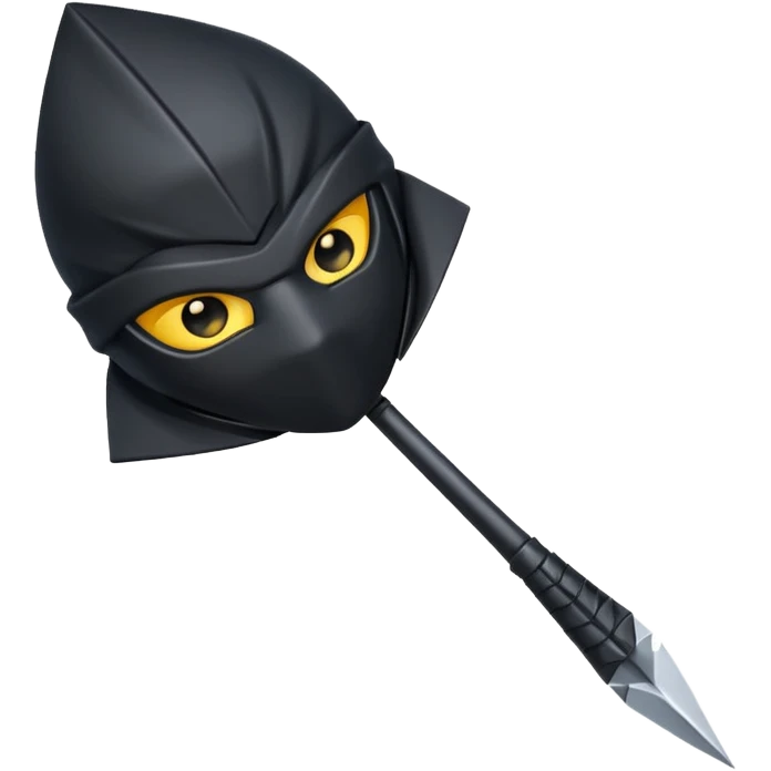 black ninja dart emoji