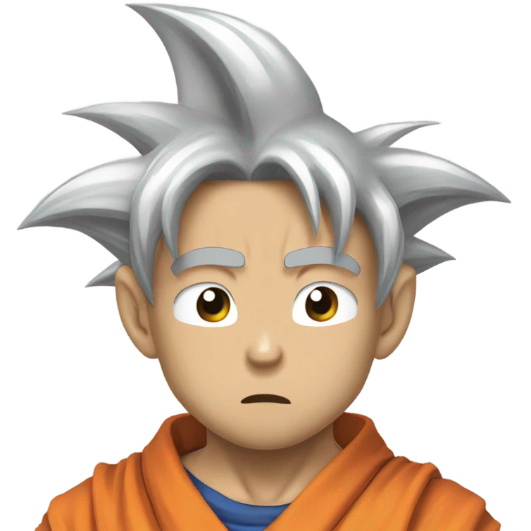 Goku sad emoji