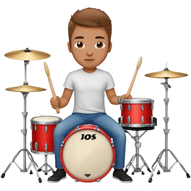 drummer at drum kit emoji