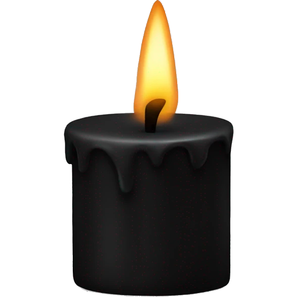 black candle emoji