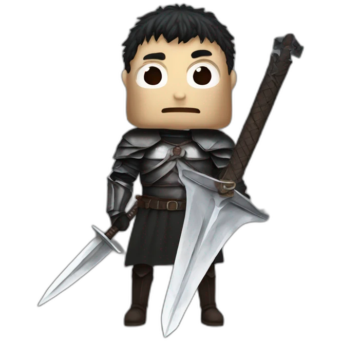 angry berserk guts with large claymore without guard emoji