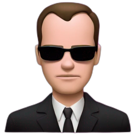 Agent Smith matrix in pink emoji