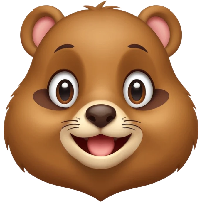 logo with a happy Go gopher, minimal, clear emotion, cartoon style emoji