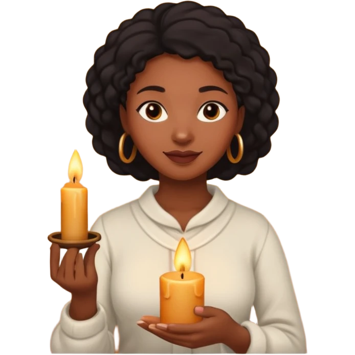 Candle Maker black woman emoji
