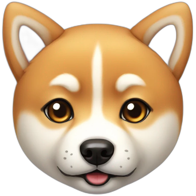 really cute shiba inu head emoji