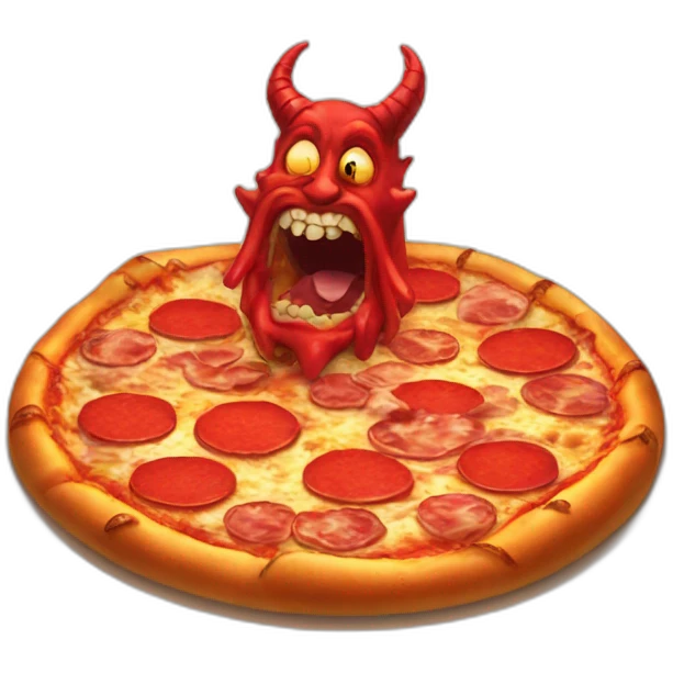 pizza satan emoji