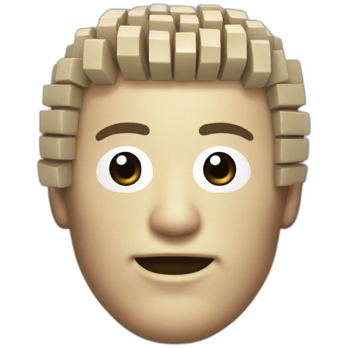 8bit brain man emoji