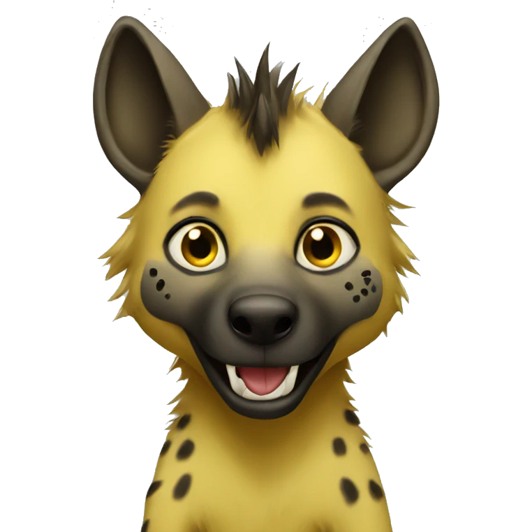 yellow hyena emoji