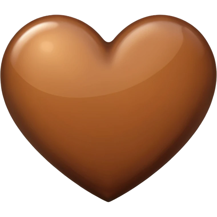 Kahverengi kalp emoji