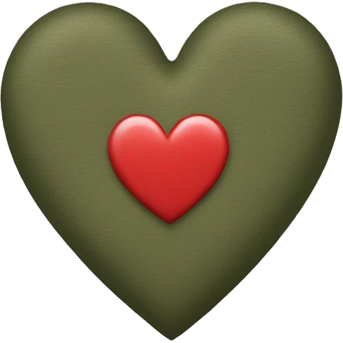 Military colored heart emoji