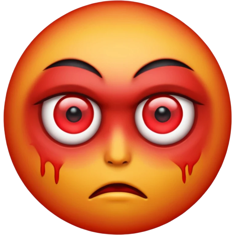 red eyes emoji