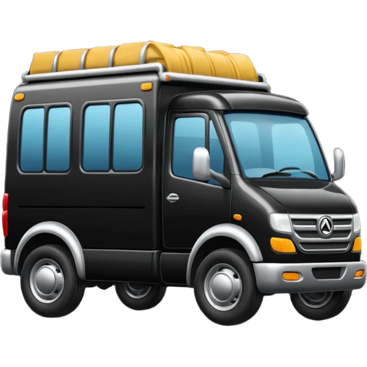 quiero un emoji de un camion en tonos negro emoji