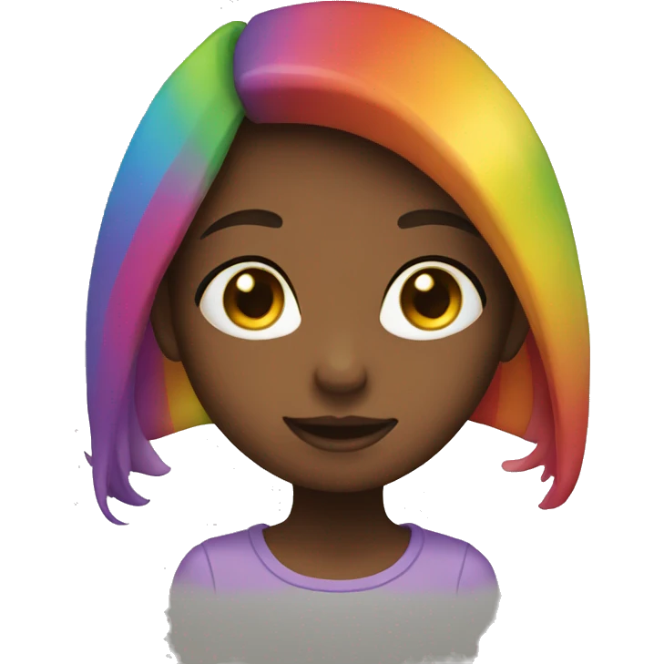 Girl rainbow emoji